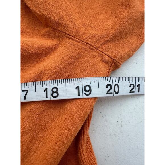 G Designs Natural Fashions Womens Boho Studded Jacket Size 1X Ruffle Orange Fall - Picture 10 of 14